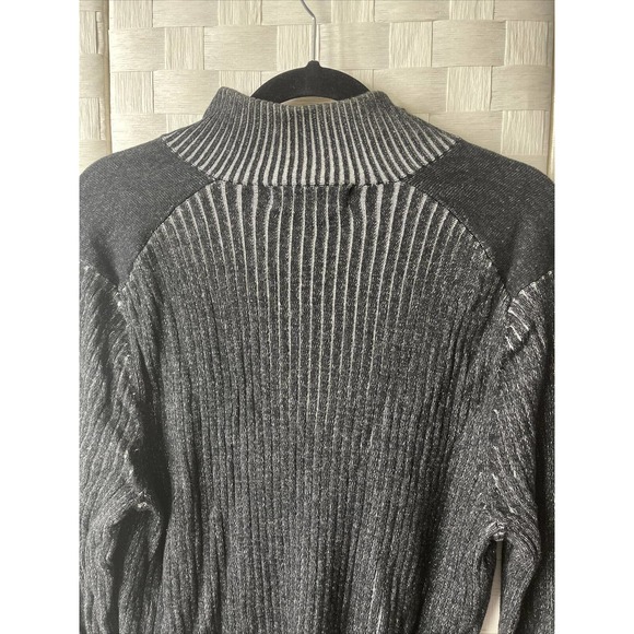 INC International Concepts Men's Mock Neck Pullover Sweater, Gray Size Large - Picture 8 of 16